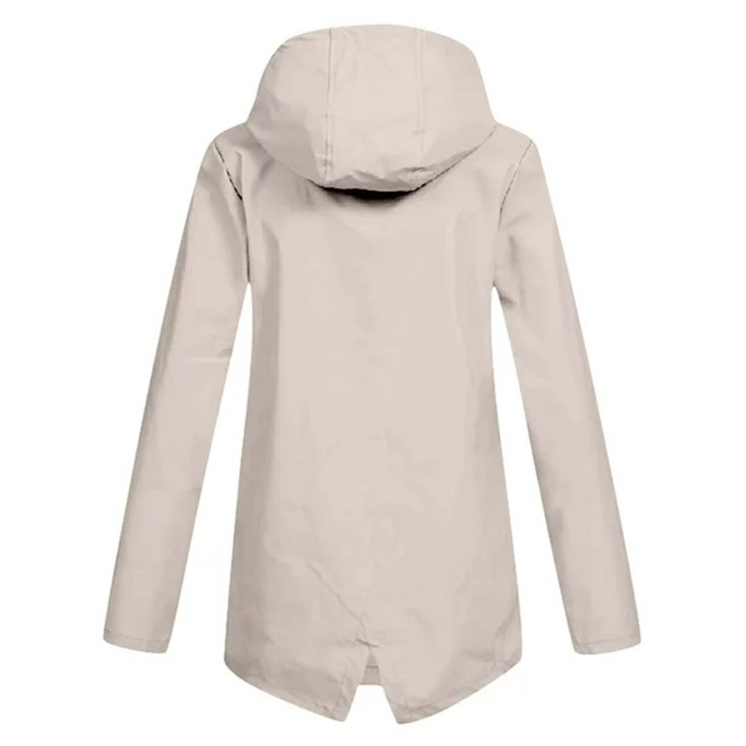 Veste Mi-Saison Imperméable avec Fermeture Éclair et Capuche : Élégance et Protection au Quotidien