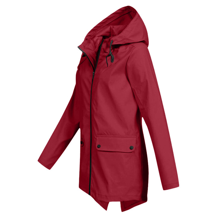 Veste Mi-Saison Imperméable avec Fermeture Éclair et Capuche : Élégance et Protection au Quotidien