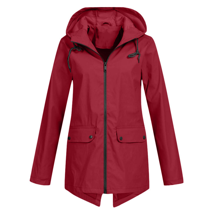 Veste Mi-Saison Imperméable avec Fermeture Éclair et Capuche : Élégance et Protection au Quotidien