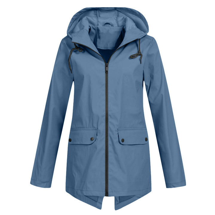 Veste Mi-Saison Imperméable avec Fermeture Éclair et Capuche : Élégance et Protection au Quotidien