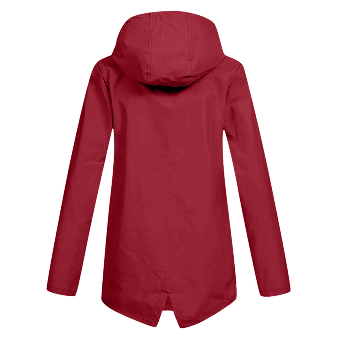 Veste Mi-Saison Imperméable avec Fermeture Éclair et Capuche : Élégance et Protection au Quotidien