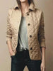 Manteau élégant à col montant pour femme