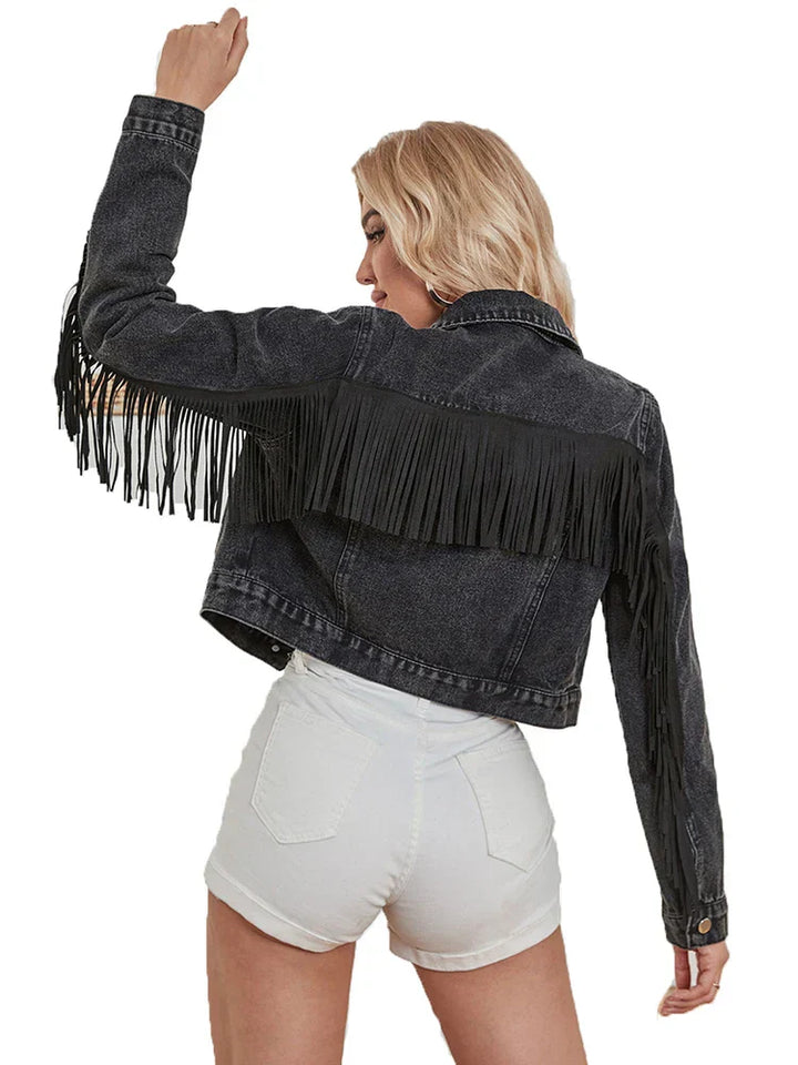 Clémence | Veste à franges
